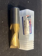 Monster Tool Co.  1 x 1 x 1-1/2 x 4, 2 Flute .060” CR, Carbide TiN End Mill USA!