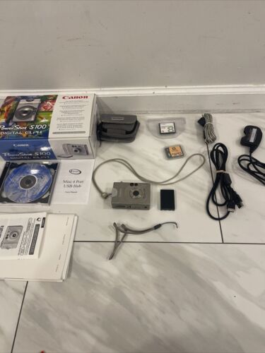 Canon PowerShot S100 Digital ELPH AiAF Camera 21MP - Excellent Condition