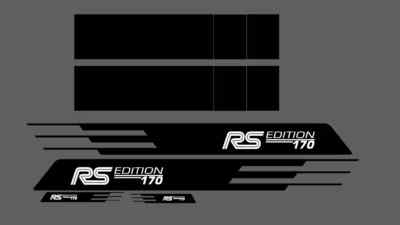 Passend für Ford Transit Custom Grafik Kotflügel und Motorhaube Streifen RS Edition