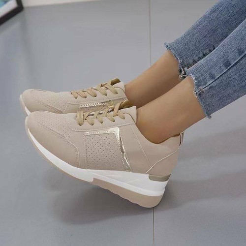 scarpe ginnastica sneakers donna zeppa 7 cm Platform leggere
