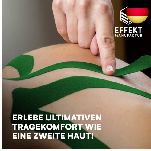 Effekt Manufaktur Kinesiotape - 2 Rollen 5m x 5cm Kinesiologie Tape in blau und - Bild 2 von 7