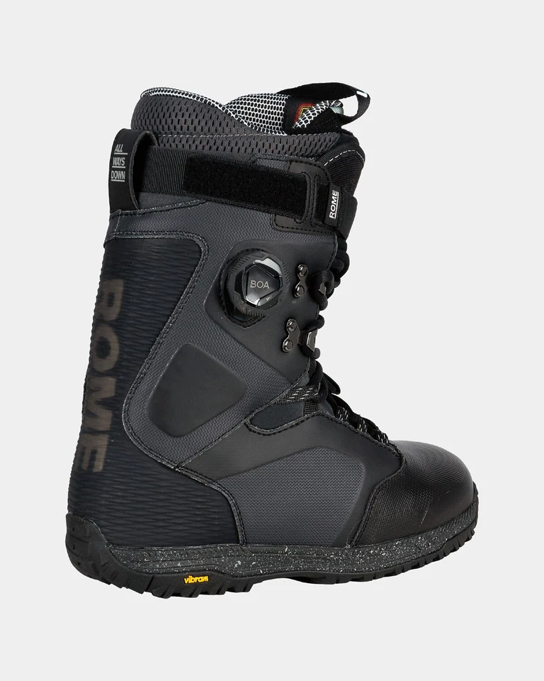 Rome Libertine Pro Hybrid Boa Snowboard Boots Mens Size 8.5 Black New 2025 - Image 3 of 4