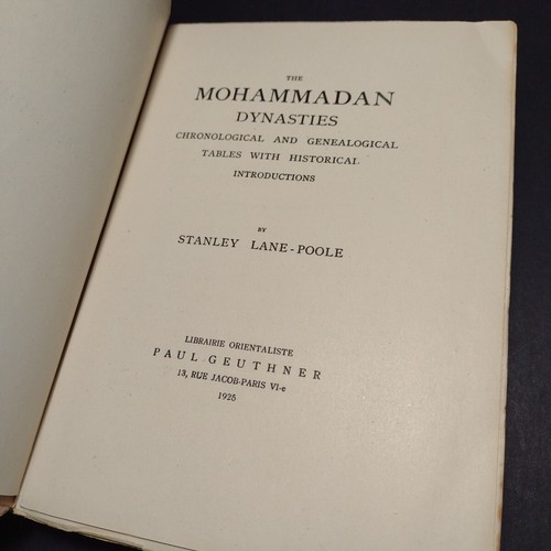 The Mohammedan Dynasties by Stanley Lane-Poole -1925 Paperback -Ex Libris - Foto 1 di 15
