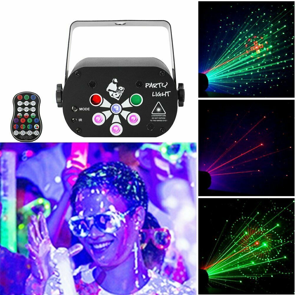 240 Muster Lichteffekt RGB LED Laser Projektor Disco Party Bühnenbeleuchtung DHL