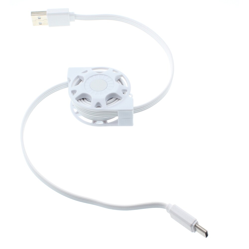 Retractable USB-C Charger Cable for Galaxy S20 S21 S23 FE Fast Charging Power Cord