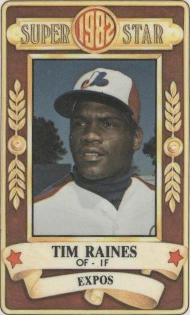 1982 Perma-Graphics/Topps Credit Cards - Tim Raines #150-SS8206 - 1 of 1