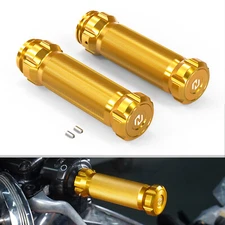 Pair L+R Anodized Hand Grips For Harley Road Glide CVO Ultra FLTRUSE 2011,15-16