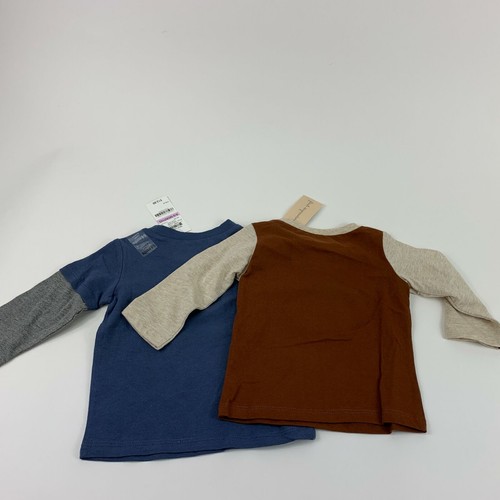 First Impressions Baby Boys LOT OF 2 Long Sleeve T-Shirt 6-9M - Picture 2 of 6