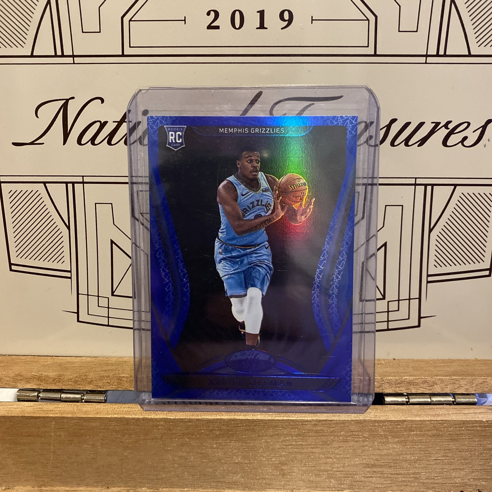 XAVIER TILLMAN 2020-21 PANINI CERTIFIED ROOKIE BLUE MIRROR #166 GRIZZLIES RC