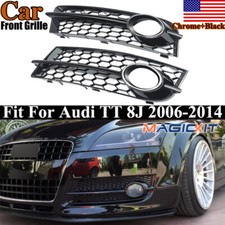 Rs Style Honeycomb Fog Light Lamp Grille Cover Glossy For Audi Tt 8j 2006-2014