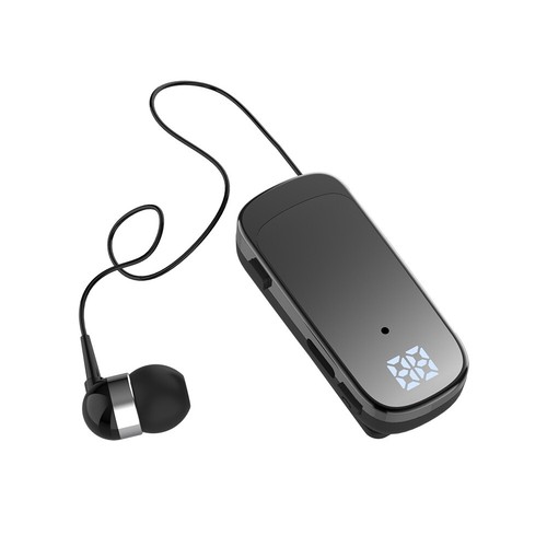 Wireless Bluetooth Headset Retractable Business Headphone Earphone Earbud w/Clip - 第 13/16 張圖片