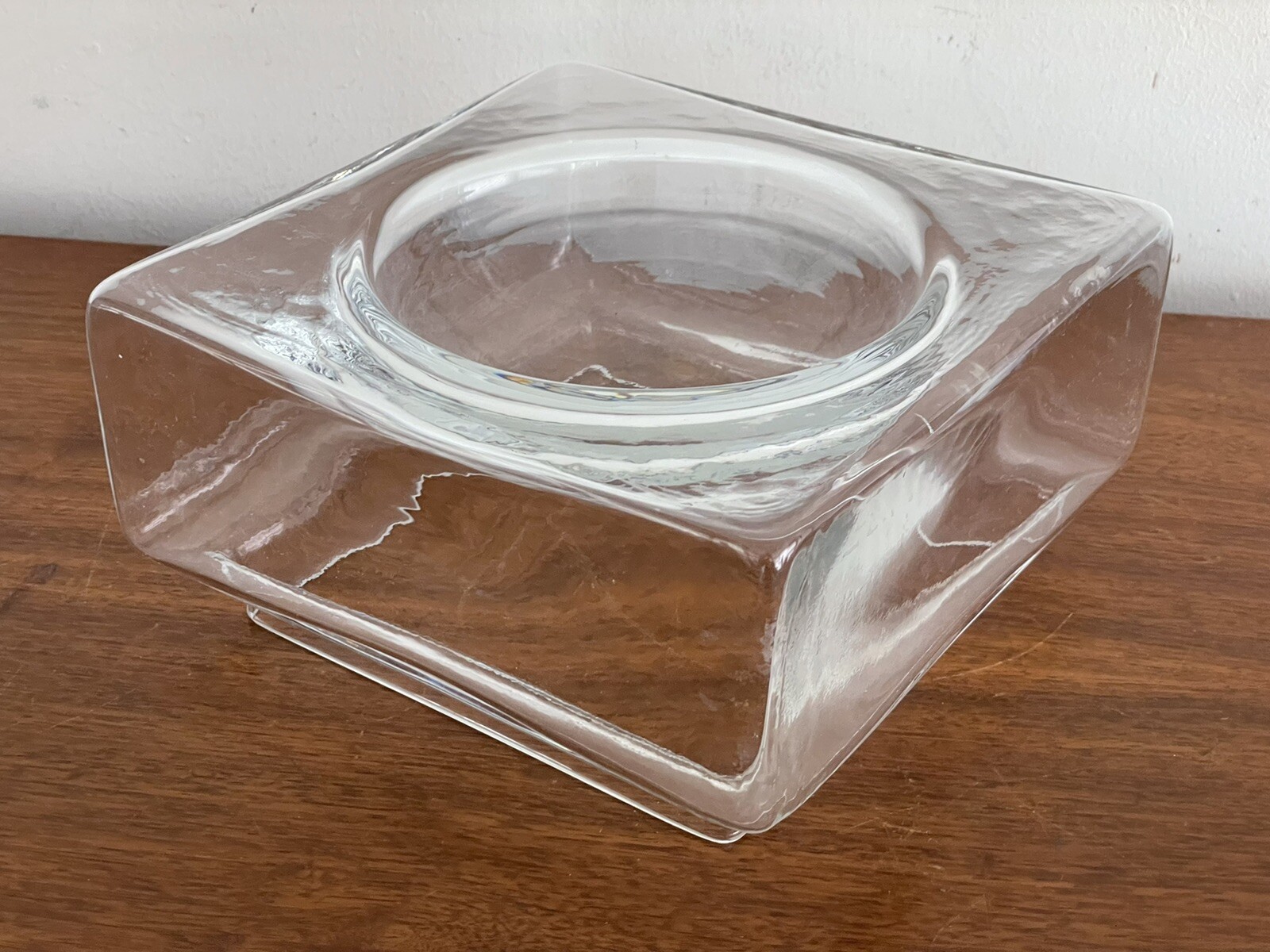 Vintage PFISTER STYLE Mid Century Art Glass MODERN Design Bowl Catch All KNOLL