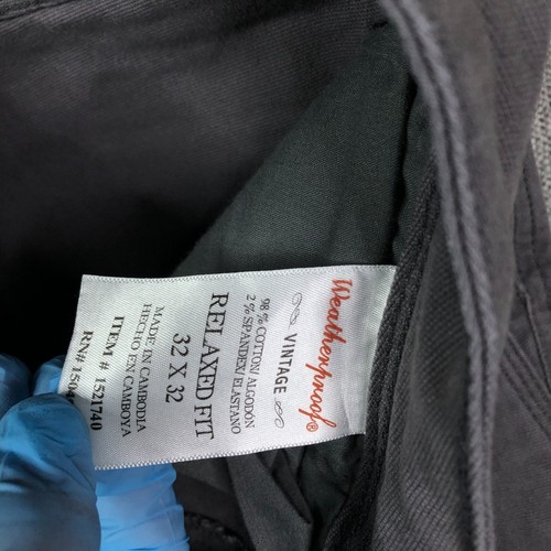 Weatherproof Pants Mens 30x30 Gray Trevorland Canvas Utility Relaxed Tag 32x32 - Picture 7 of 11