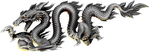 Dragon motorcycle go kart race car semi trailer golf cart vinyl graphic decal - Picture 3 of 4