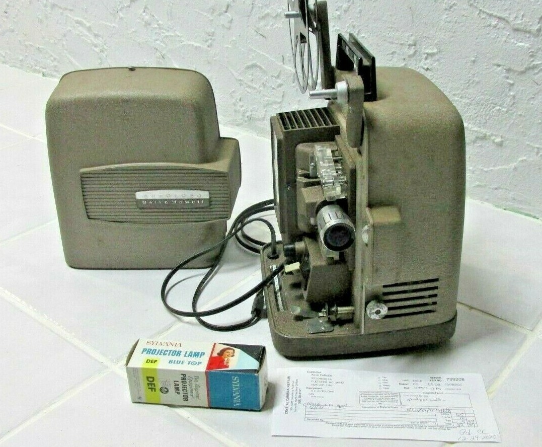 Bell & Howell Autoload 266A Projector w/ Reel & New Bulb JUST SERVICED!