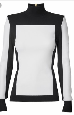 Pull Cardigan BALMAIN Pour H&M - Noir Et Blanc - Taille 8 - Neuf Avec étiquettes