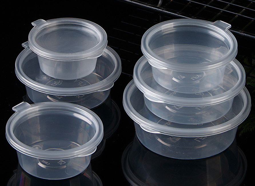 125pcs 1oz Food Containers Plastic Storage Tubs Sauce Cups Deli Pots