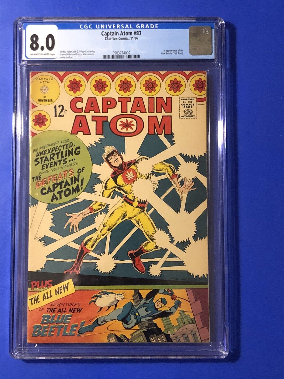 Captain #83 CGC 8.0 1st Appearance Blue Beetle Ted Kord Charlton Dc Comics 1966