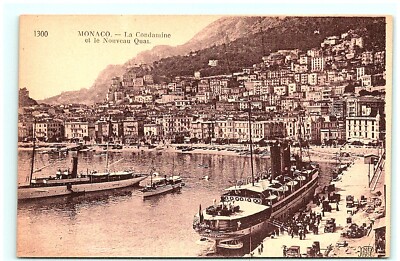 S02-0905, LA CONDAMINE, MONACO, **VINTAGE POSTCARD.