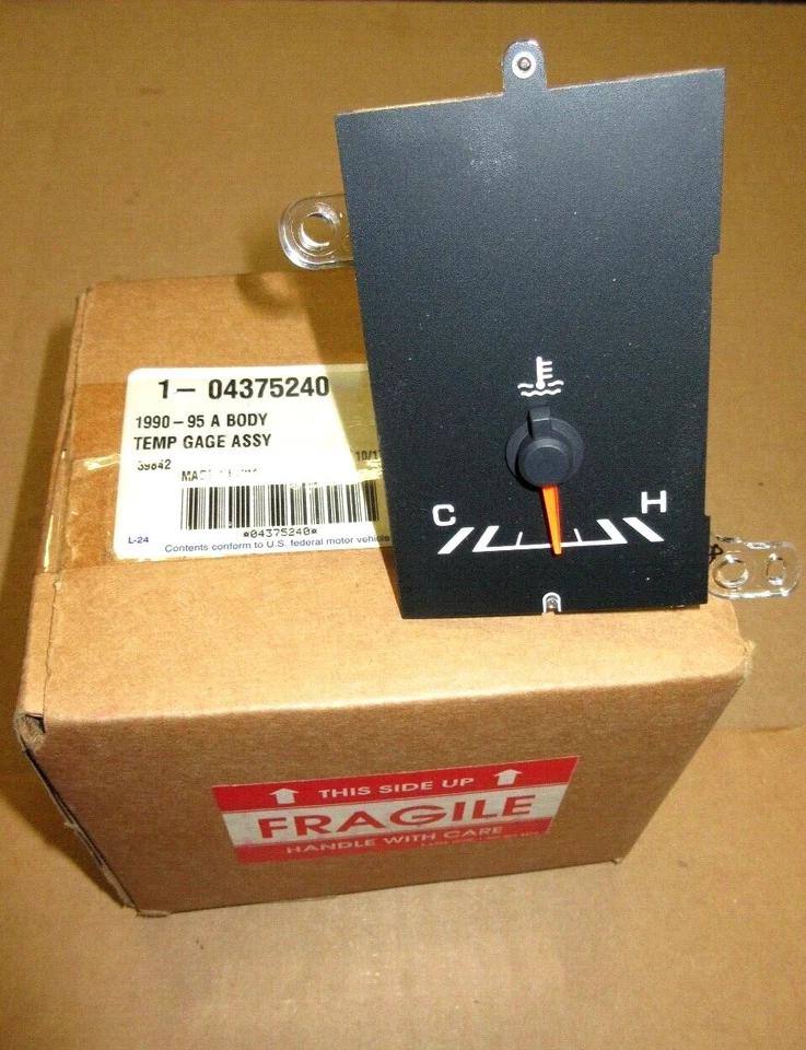 Fabricante de equipos originales Mopar 4375240 medidor de temperatura 1993 1994 Chrysler LeBaron, Dodge Spirit Nuevo de Lote Antiguo Foto 2 de 2