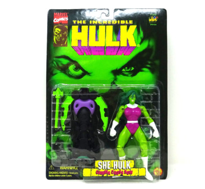 Marvel Comics The Incredible Hulk She Hulk Figure Gamma Cross Bow 1996 Toy Biz