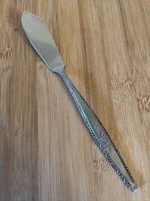 Stylecraft SYF2 Japan Stainless Black SINGLE ROSE Butter Knife 6.75"