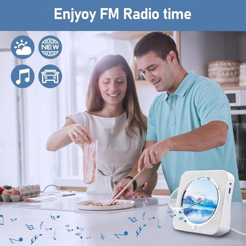 Portable CD Player Bluetooth ,Stereo Speakers , FM Radio ,USB,headphone,AUX - Picture 14 of 14