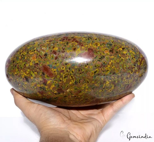 Enorme233MM Magnífico Bicolor Fruta Jaspe Poder Curativo Metafísico Shiva Lingam - Imagen 3 de 11