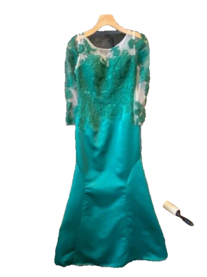 long chiffon evening dress Ever-Pretty Shop Double V-Neck See-Through Long Sleeves Chiffon A-Line Evening Dress Occasion Dress main image 0
