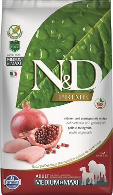 FARMINA N&D Prime Hund Erwachsene medium & maxi Huhn & Granatapfel 1