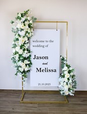 Wedding Welcome Sign Metal Stand   Elegant Frame for Ceremony  Reception