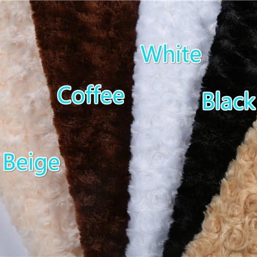 Floral Flower Fluffy Fabric Rose Faux Fur Material Upholstery Craft 100*160CM - Picture 18 of 22