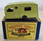 MATCHBOX LESNEY No. 23 Berkley Cavalier Caravan Original B3 Box RARE Lime Green