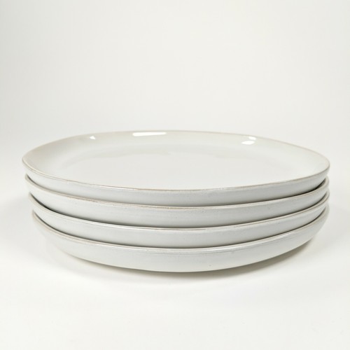 Hearth and Hand Magnolia - Cream Stoneware 8-inch Salad Plates - Set of 4, NIB - Picture 2 of 11