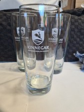 Pint Beer Glasses Set Of 3 Kinnigard Irish Craft Beer Brand New.