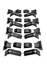 8x AluMod Replacement 6-inch 15cm Brackets Aluminium Roof Rack Cage Set Mounting