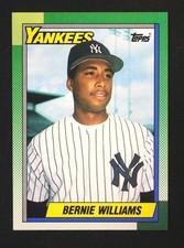 1990 Topps Bernie Williams Rookie Baseball Card #701