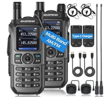 Police Fire Radio Scanner Handheld Transceiver Portable Antenna Dual Band Radio