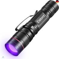 Eletorot Uv Taschenlampe Led 395Nm, Fokussierbar &Amp; 3 Modi Schwarzlicht