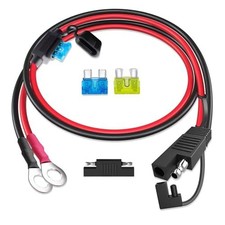 5FT SAE to O Ring Terminal Harness 16AWG 2Pin Quick Disconnect SAE Battery