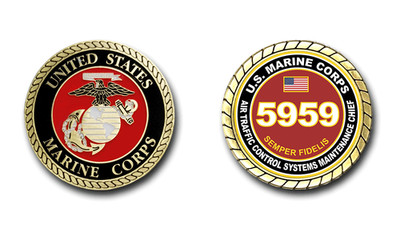 5959 Air Traffic Control Systems Maintenance Chief US Marine Corps MOS Coin