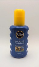 NIVEA SUN | Protect & Moisture Sun Spray SPF50+ | Water Resistant | 200ml 39.95 per litre
