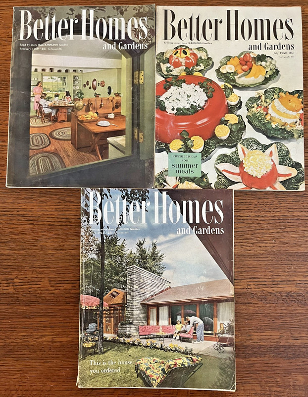 Better Homes & Gardens 1950 1951 Lot of 3 Carl Koch Walter Kirby Leon Seligson