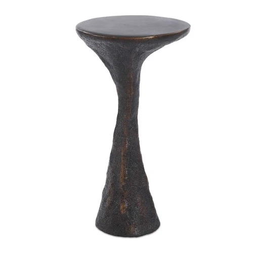 Uttermost 50188 Milan 12" Diameter Concrete Table - Bronze - Picture 1 of 6