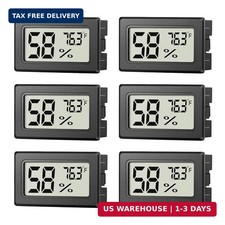 6 Pack Mini Hygrometer Indoor Humidity Meter, Small Digital Thermometer Humidity