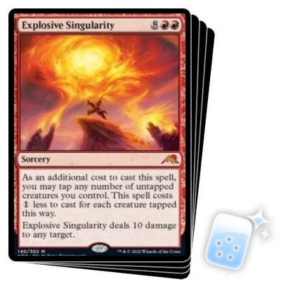 EXPLOSIVE SINGULARITY X4 Kamigawa: Neon Dynasty NEO Magic MTG MINT CARD