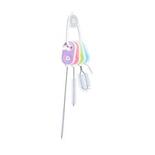 Munchkin Details Bottle  Cup Cleaning Brush 4 Piece Set with Key Ring Baby Bott