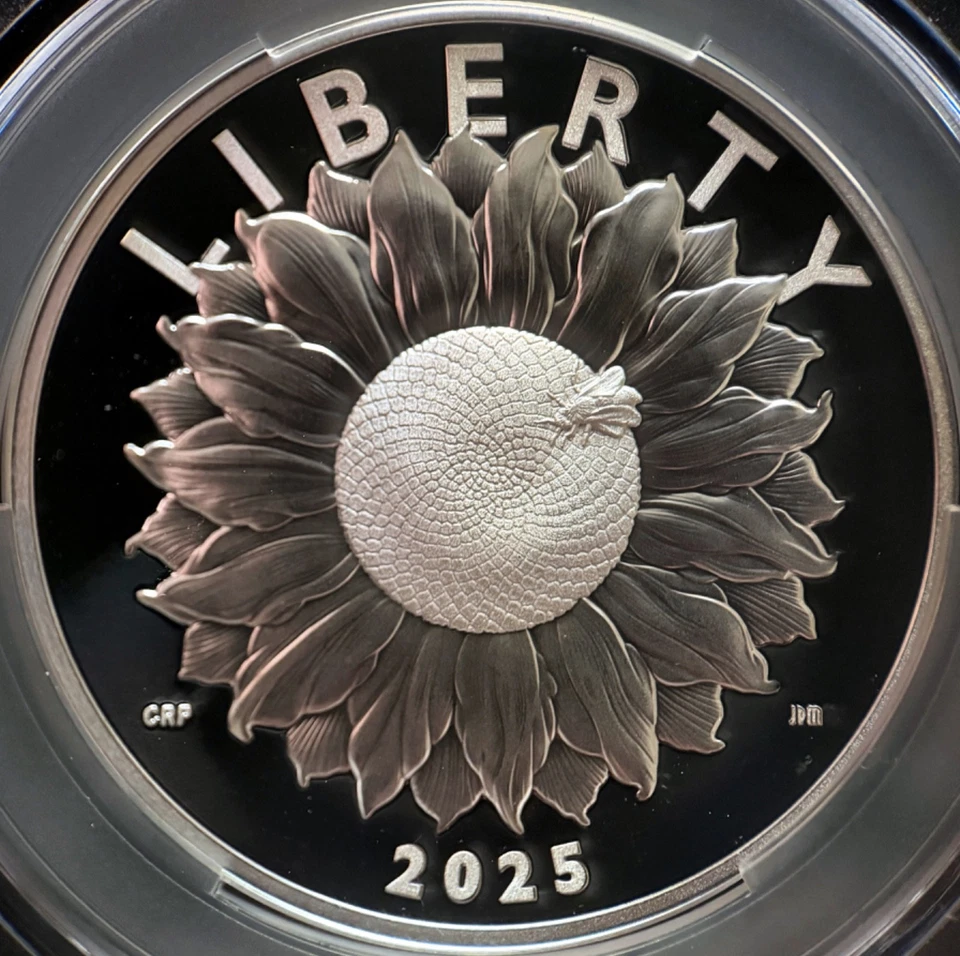 UNITED STATES. 2025, Medal, Silver - CAC PR70 - Top Pop🥇 Liberty Sunflower 1 - Image 3 of 4