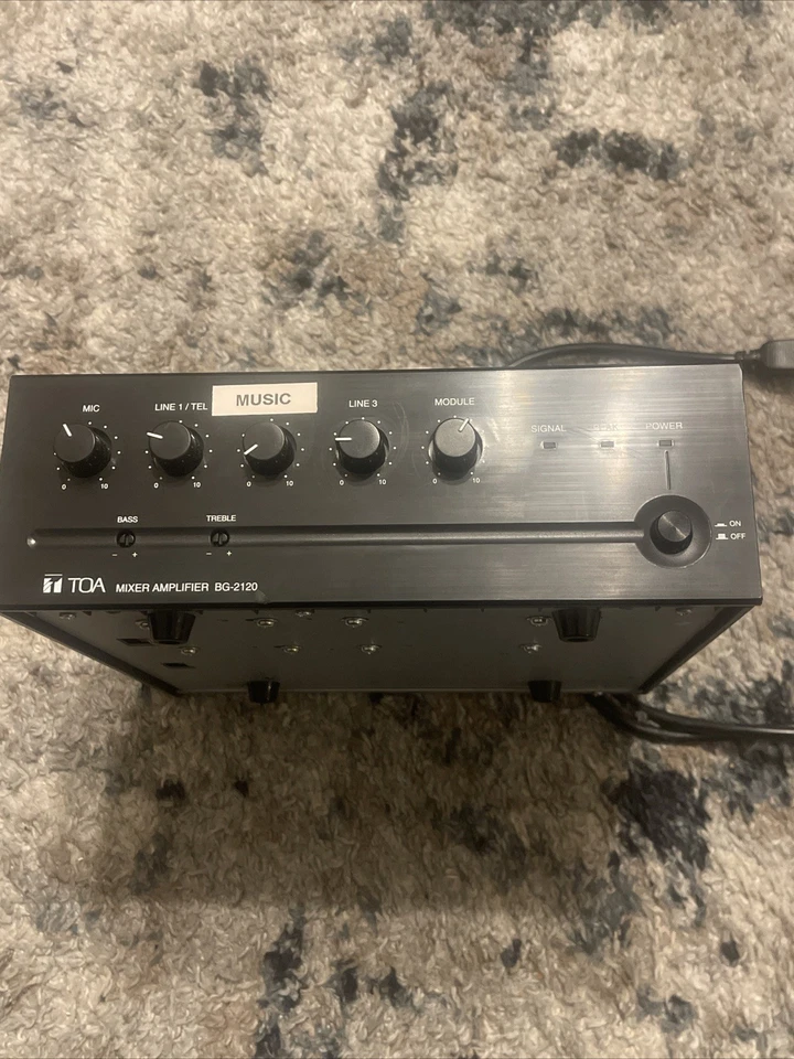 TOA Power Amplifier BG-2120 120W 5 Input Mixer Amplifier - Image 2 of 4