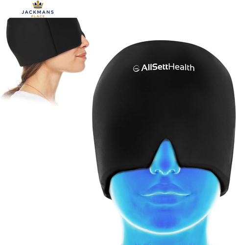 Migraine Relief Cap, Ice Head Wrap | Headache Hat | Hot and...